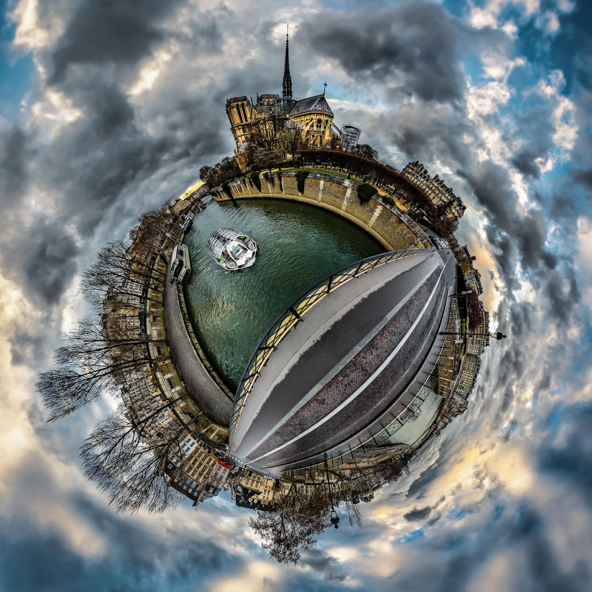 New York Photography Awards Winner - Tiny Planet-sur-Seine