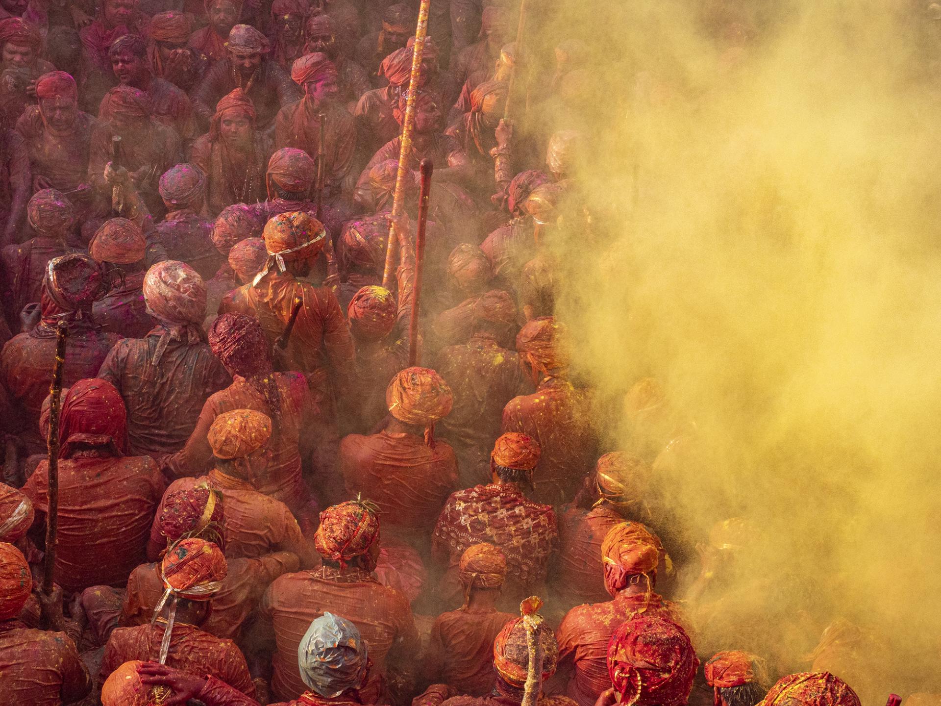 New York Photography Awards Winner - The Sit-down (Holi festival)