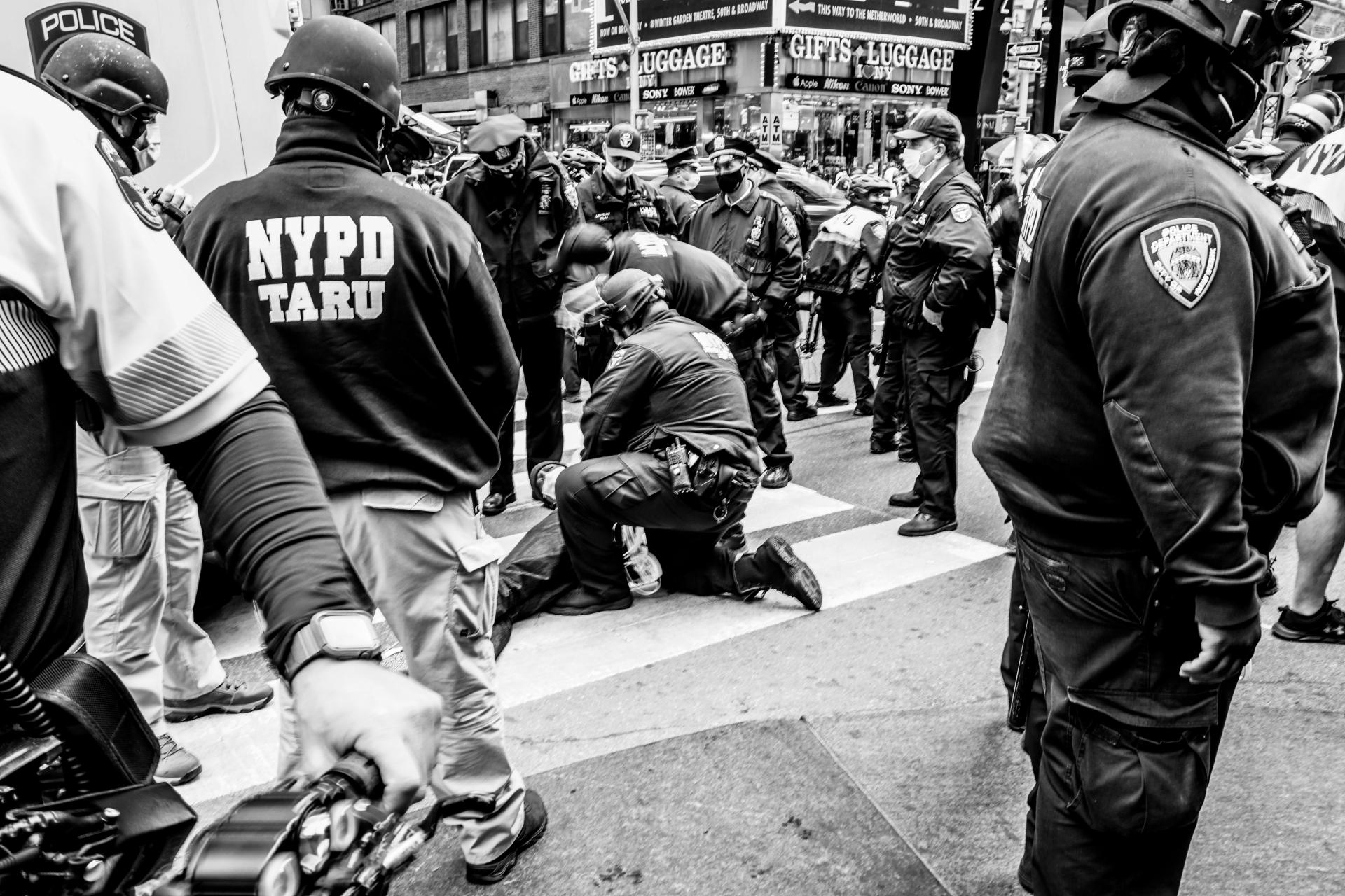 New York Photography Awards Winner - Clash In Times Square, Trump Rally