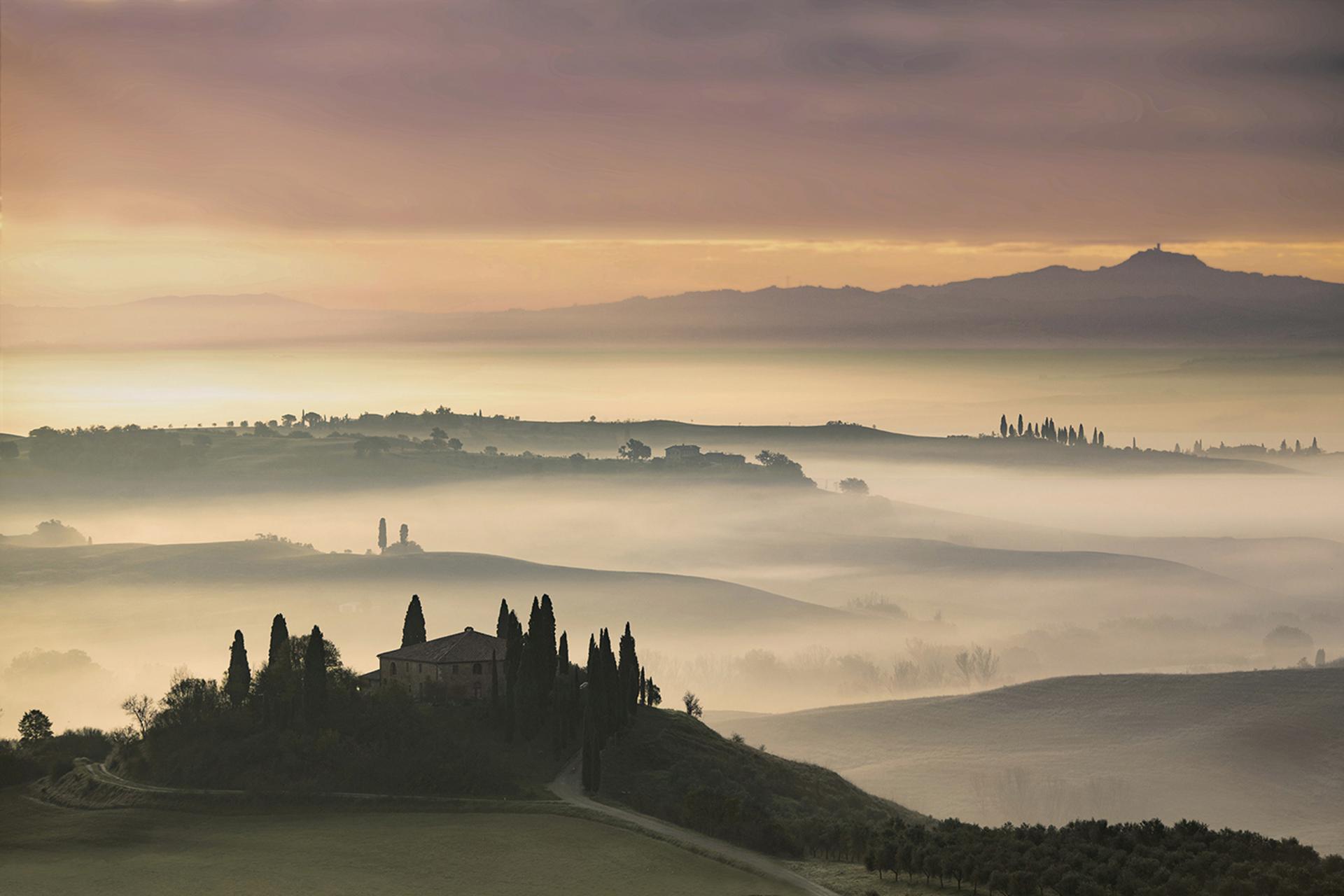 New York Photography Awards Winner - Misty Sunrise in Tuscany