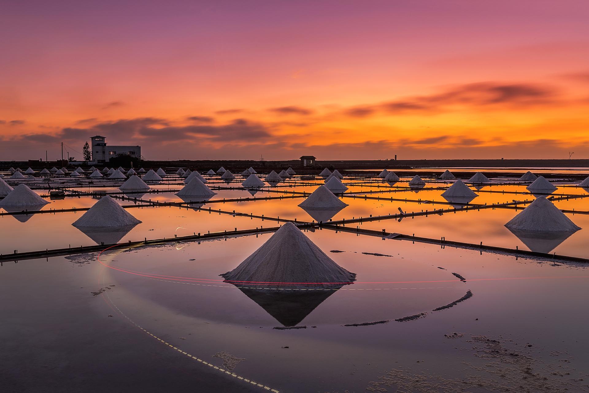 New York Photography Awards Winner - Salt Fields at sunset