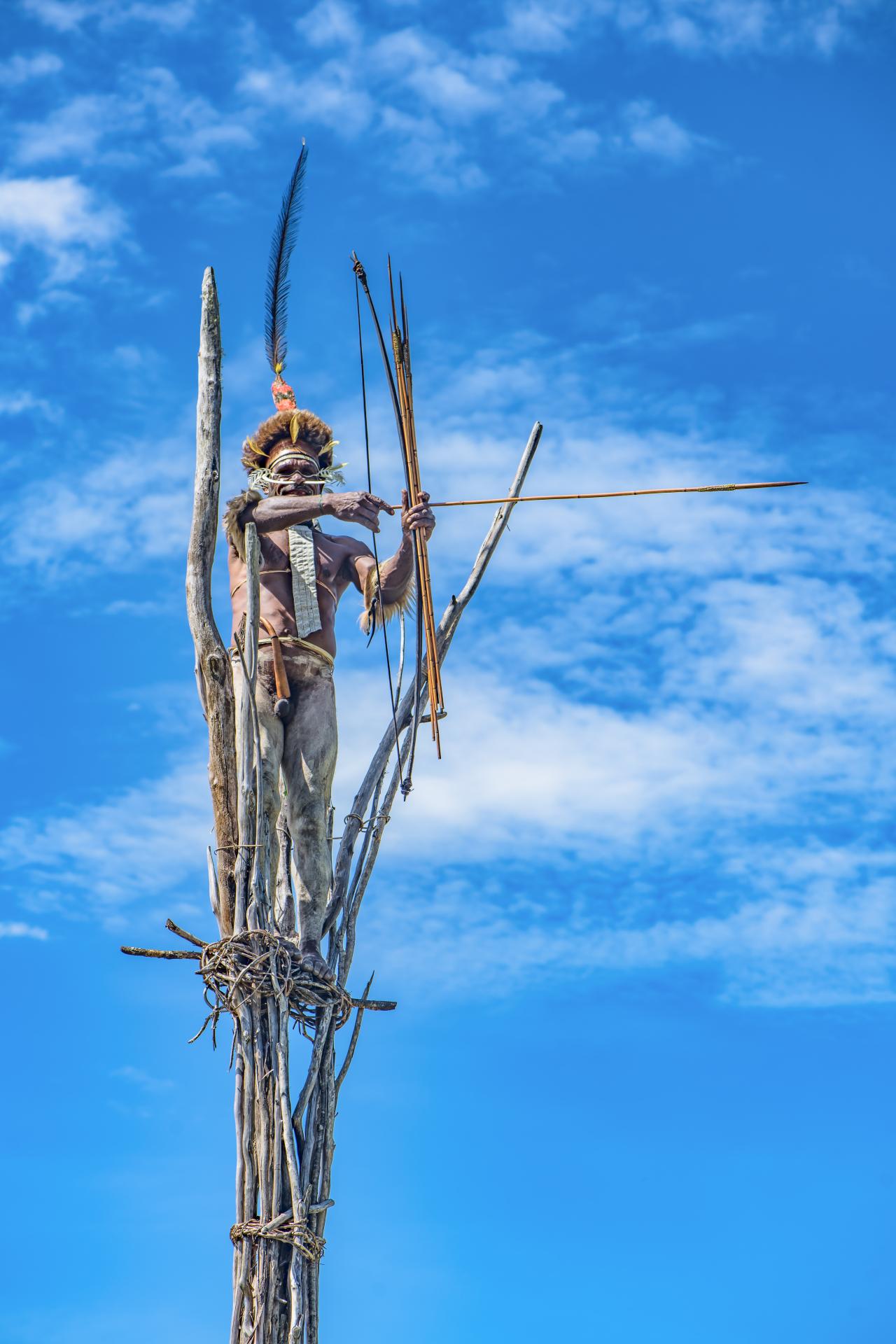 New York Photography Awards Winner - Custodians of Heritage: The Koteka Tribe's Vigilant Leader