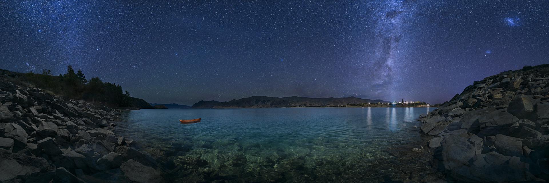 New York Photography Awards Winner - Turquoise and Teal, Lake Hawea Astro