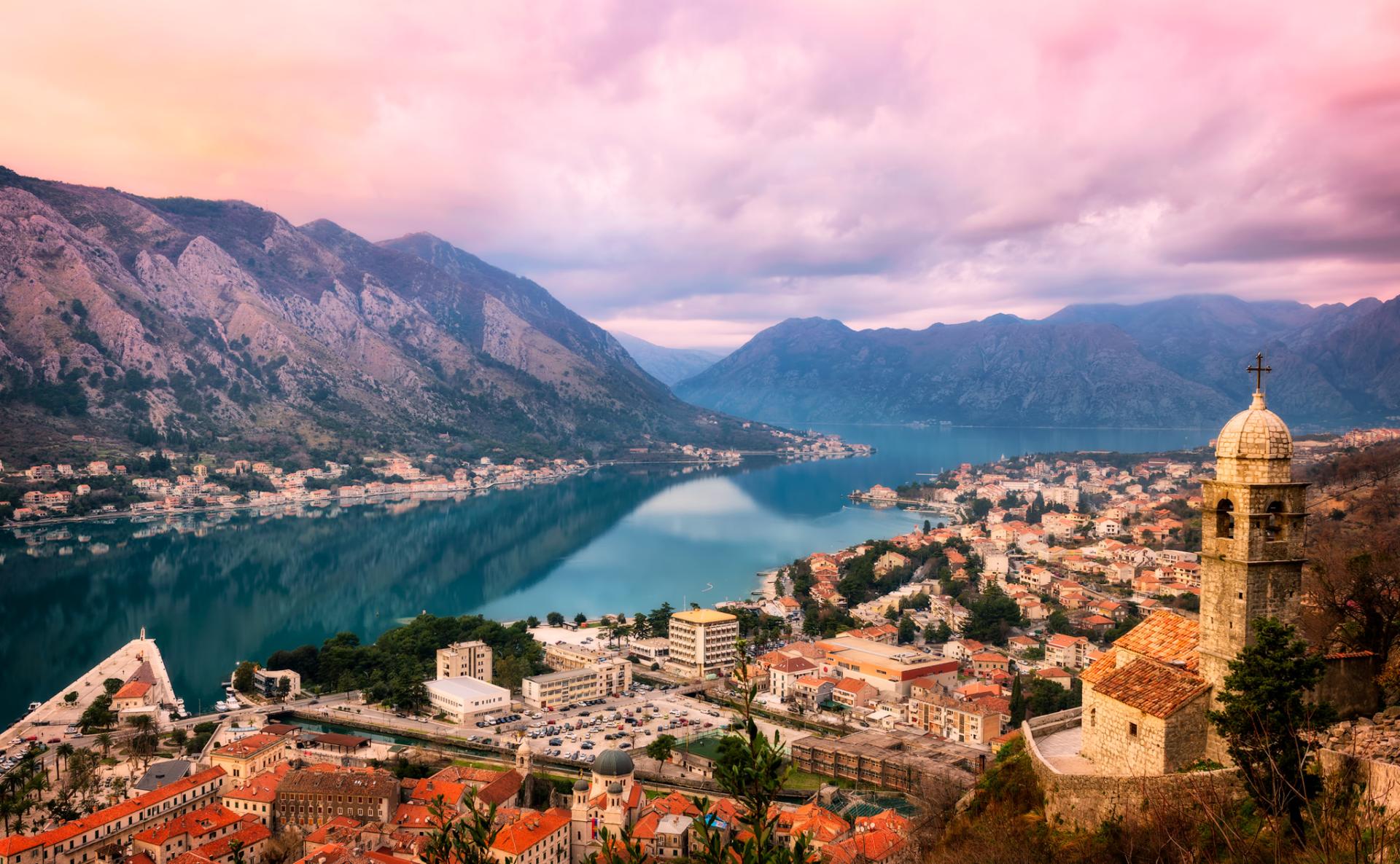 New York Photography Awards Winner - Bay of Kotor Sunset Panorama | Kotor, Montenegro