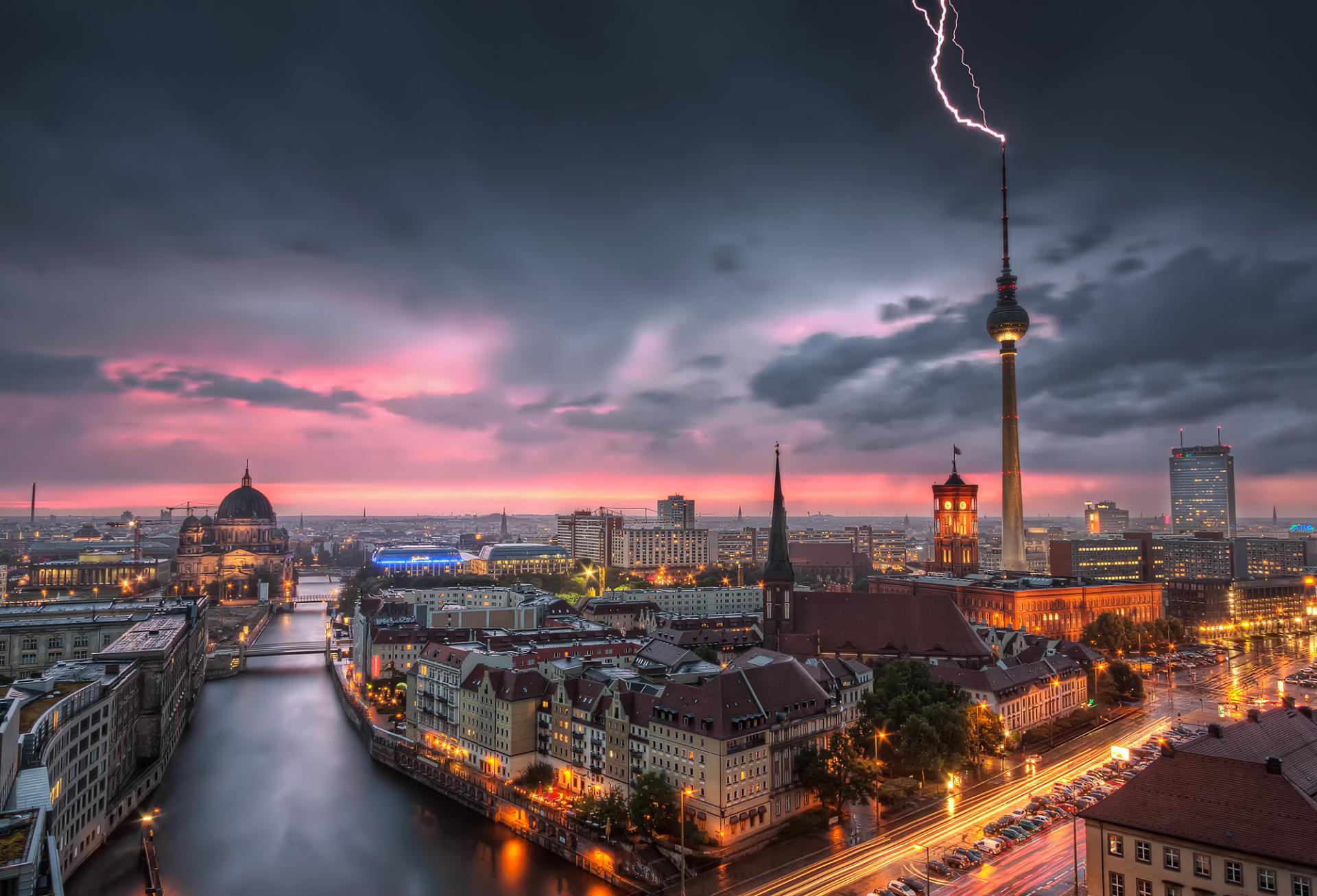 New York Photography Awards Winner - Thunderstorm at Alexanderplatz | Berlin, Germany