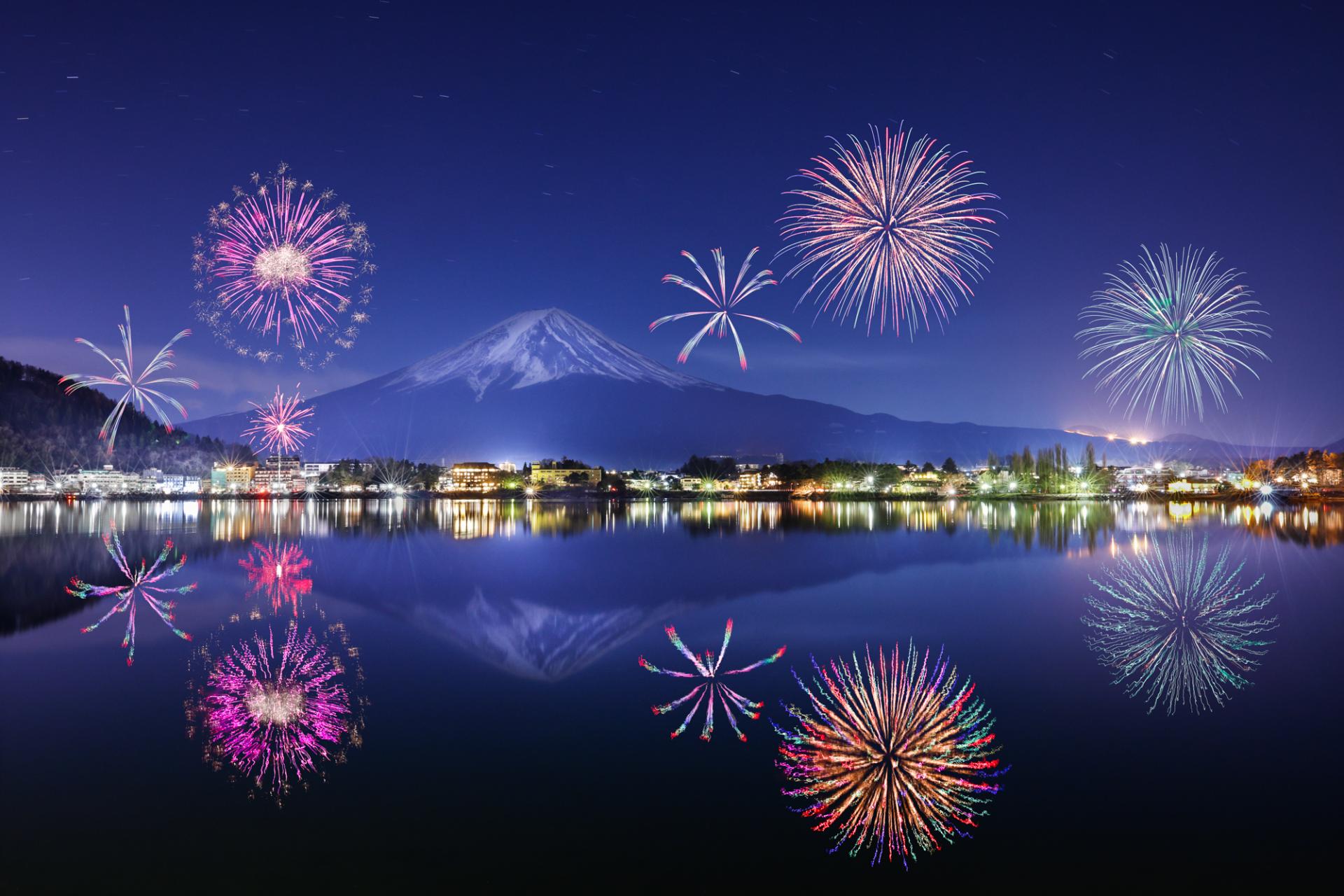 New York Photography Awards Winner - Fireworks of Mount Fuji 