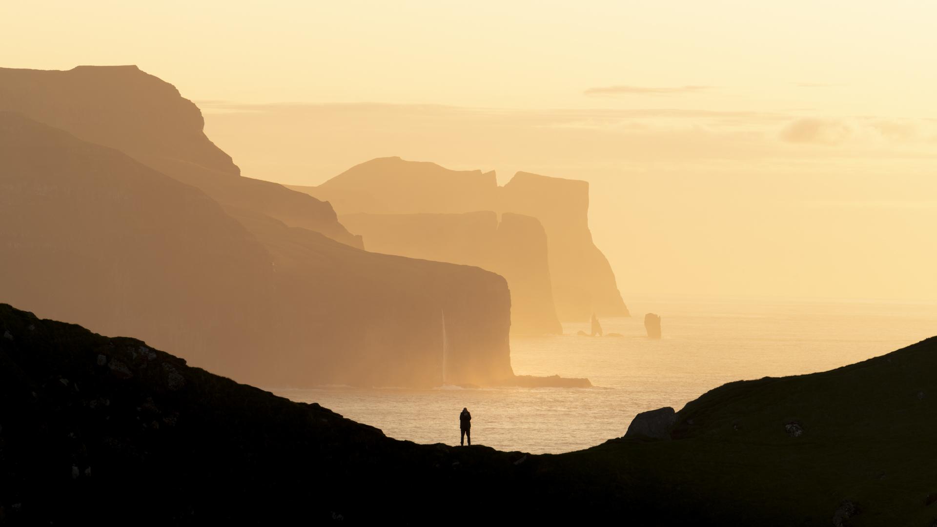 New York Photography Awards Winner - Silhouette Against Kalsoy's Golden Sky