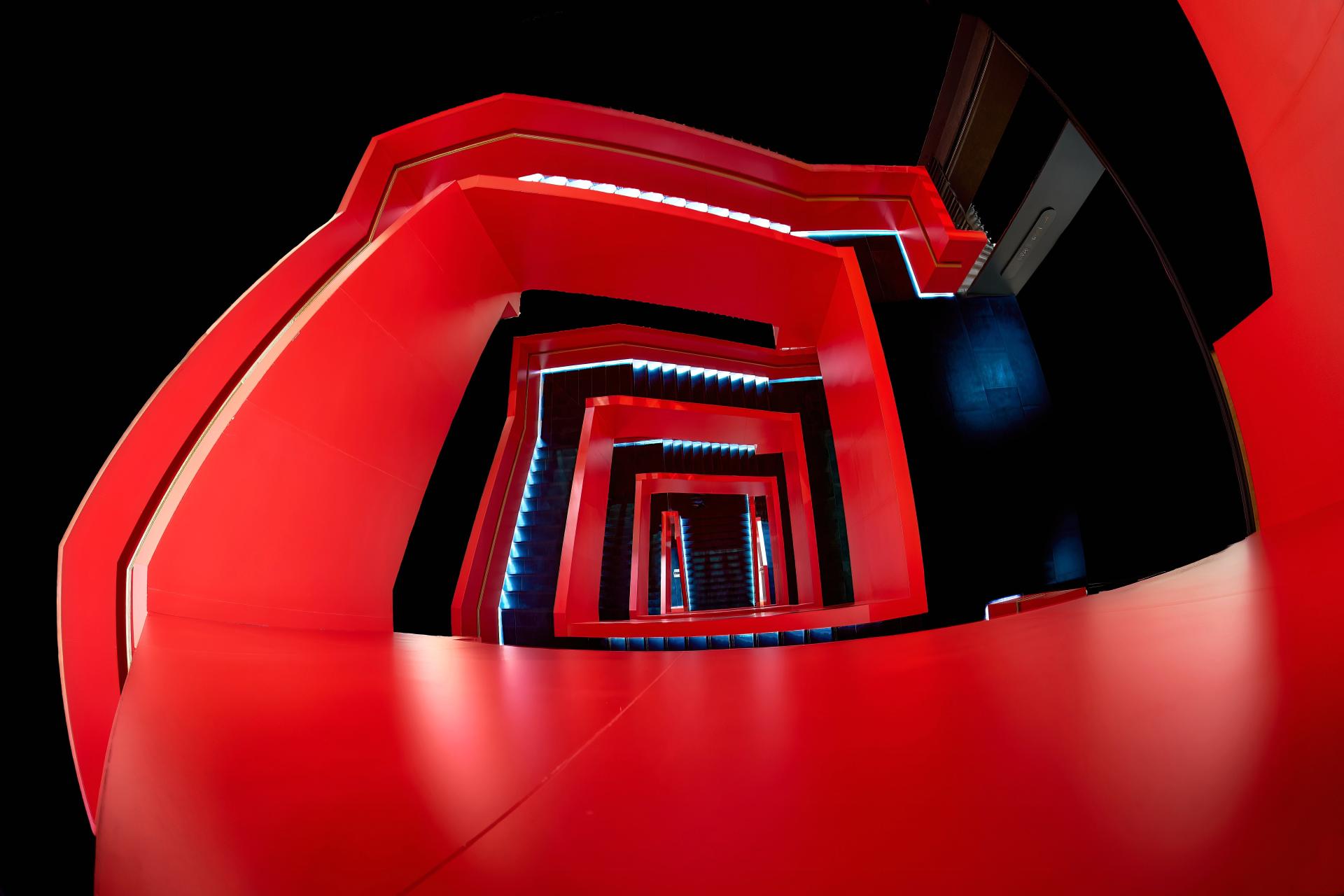 New York Photography Awards Winner - Red return staircase