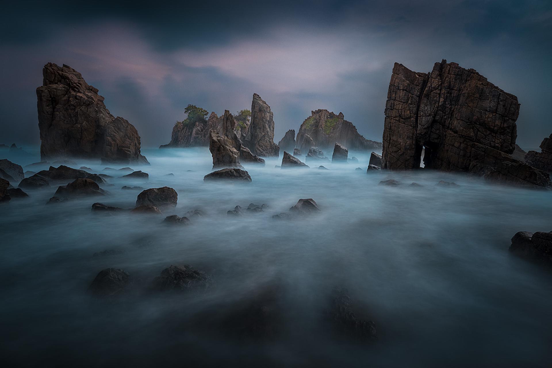 New York Photography Awards Winner - boulders in the sea