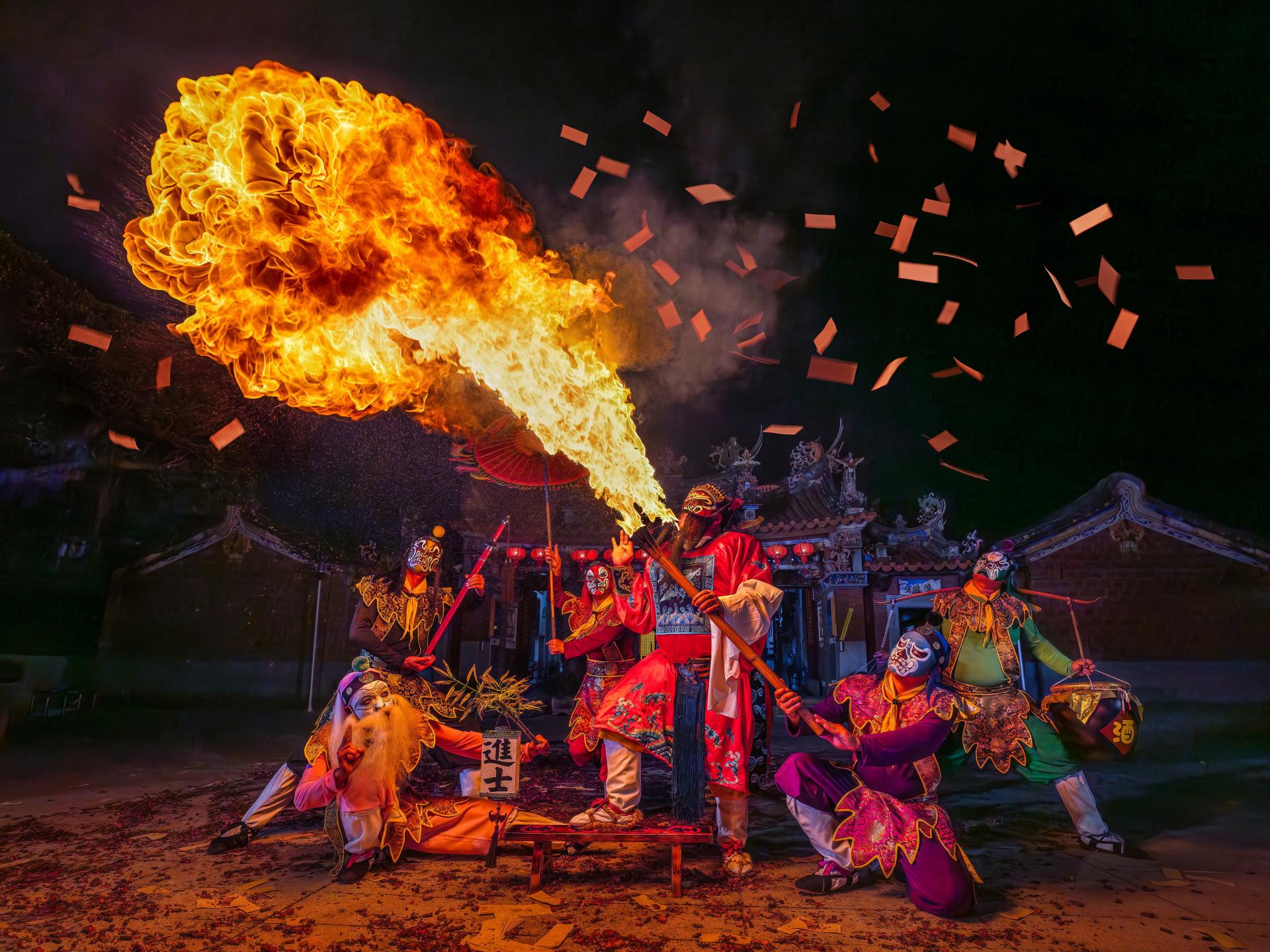 New York Photography Awards Winner - Zhong Kui flaming 