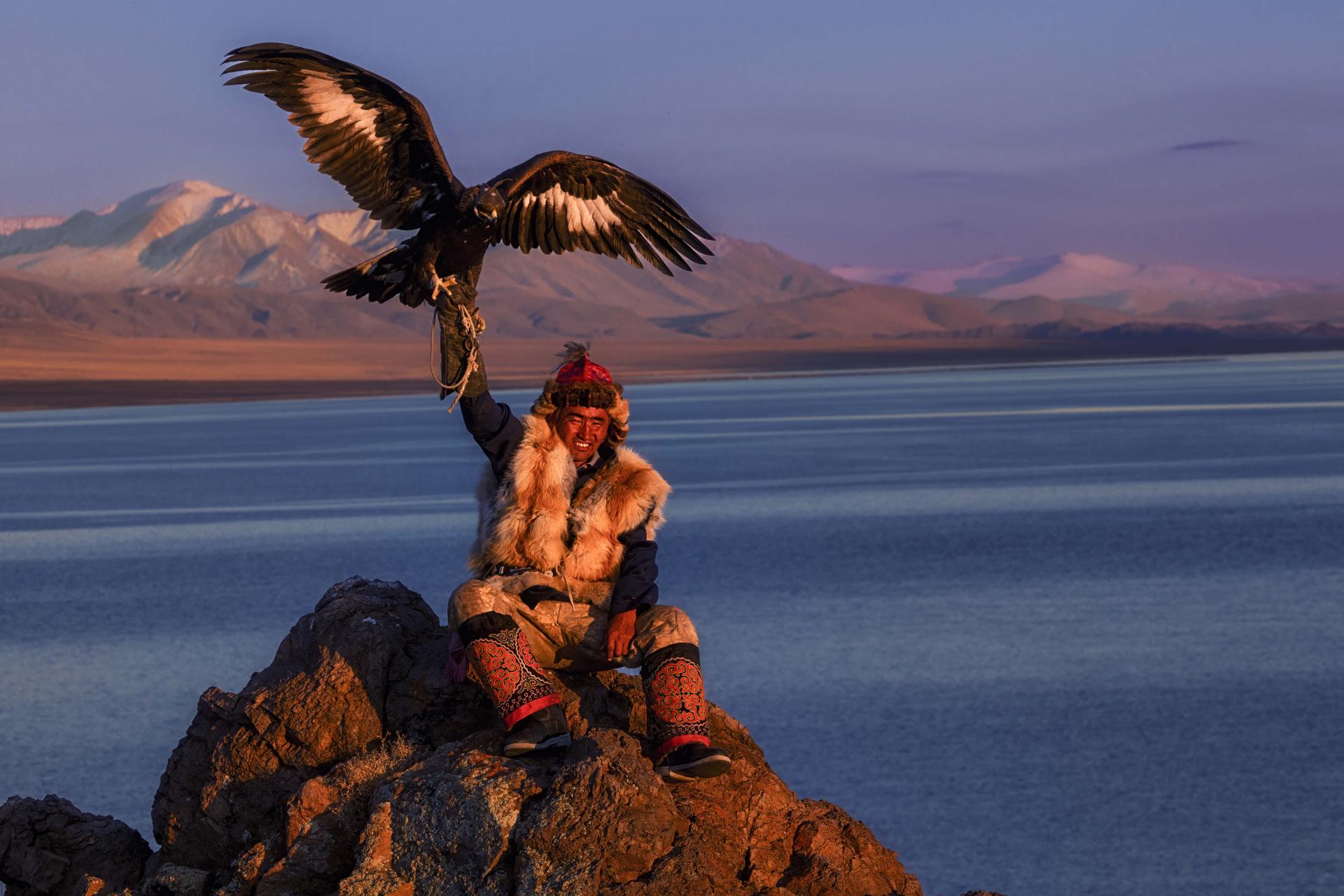 New York Photography Awards Winner - The Eagle Hunter in the Moon