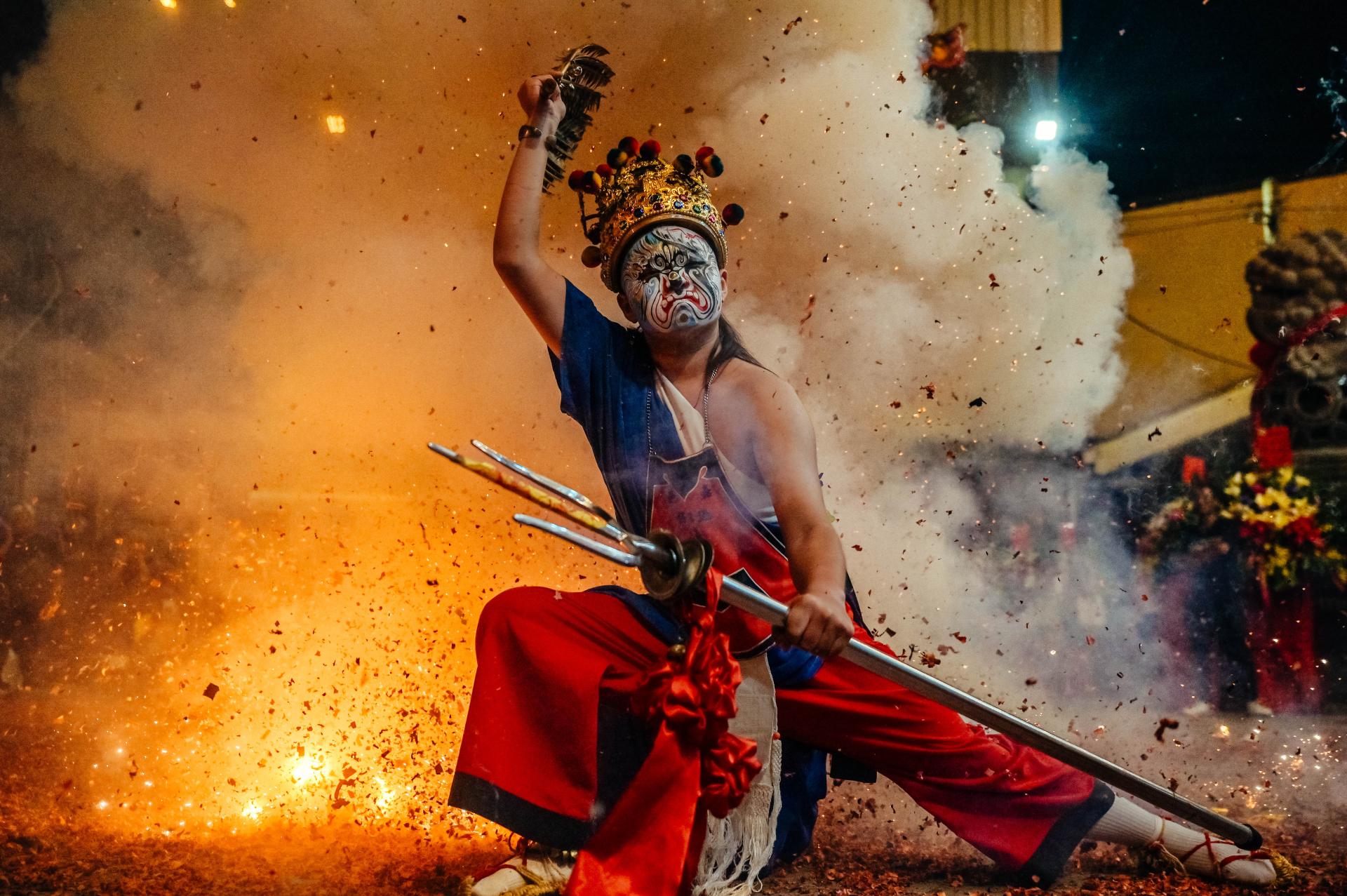 New York Photography Awards Winner - The Eight Generals Confronting Firecrackers