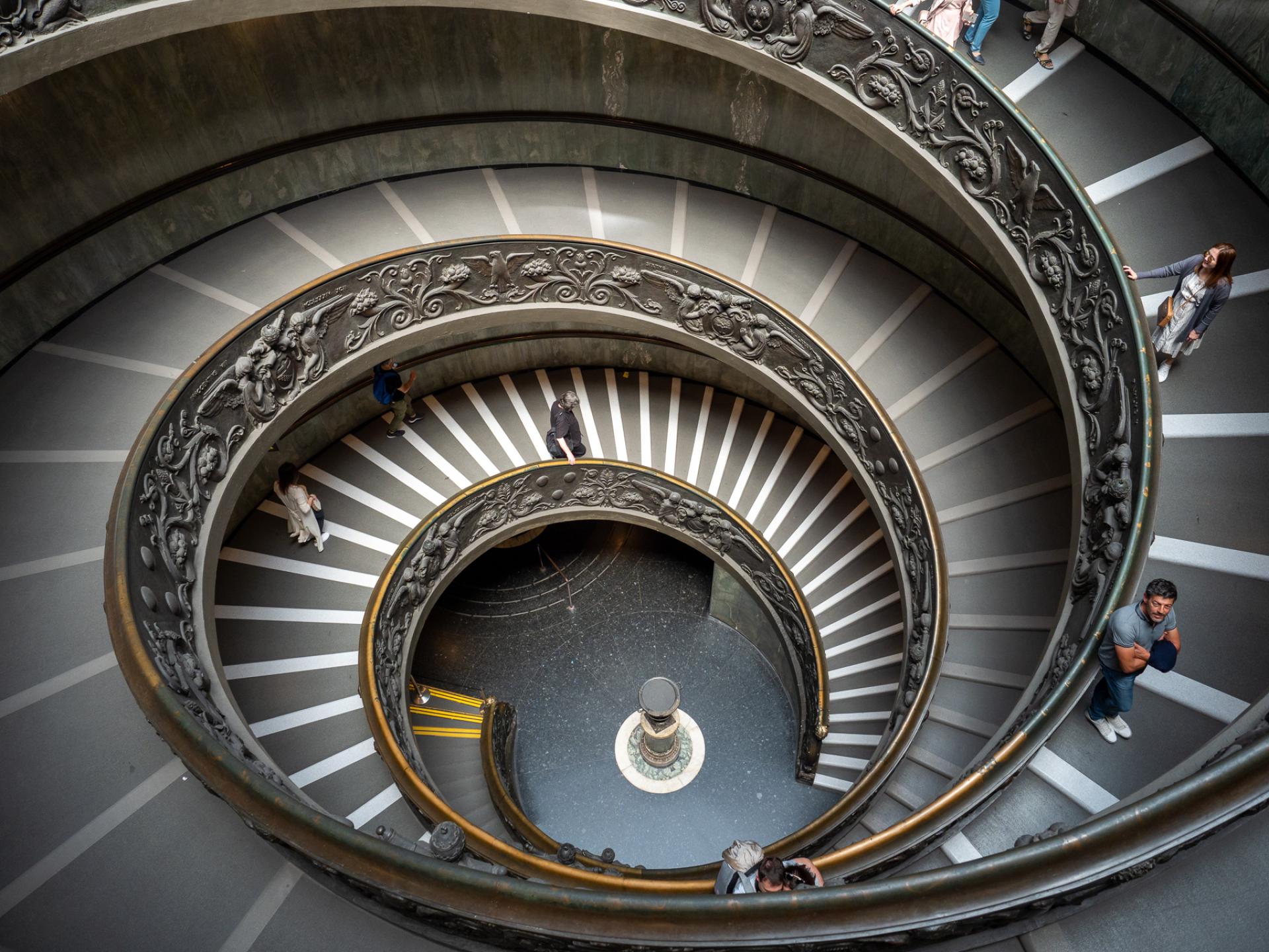 New York Photography Awards Winner - Descending into Wonder: Vatican's Mesmerizing Spiral