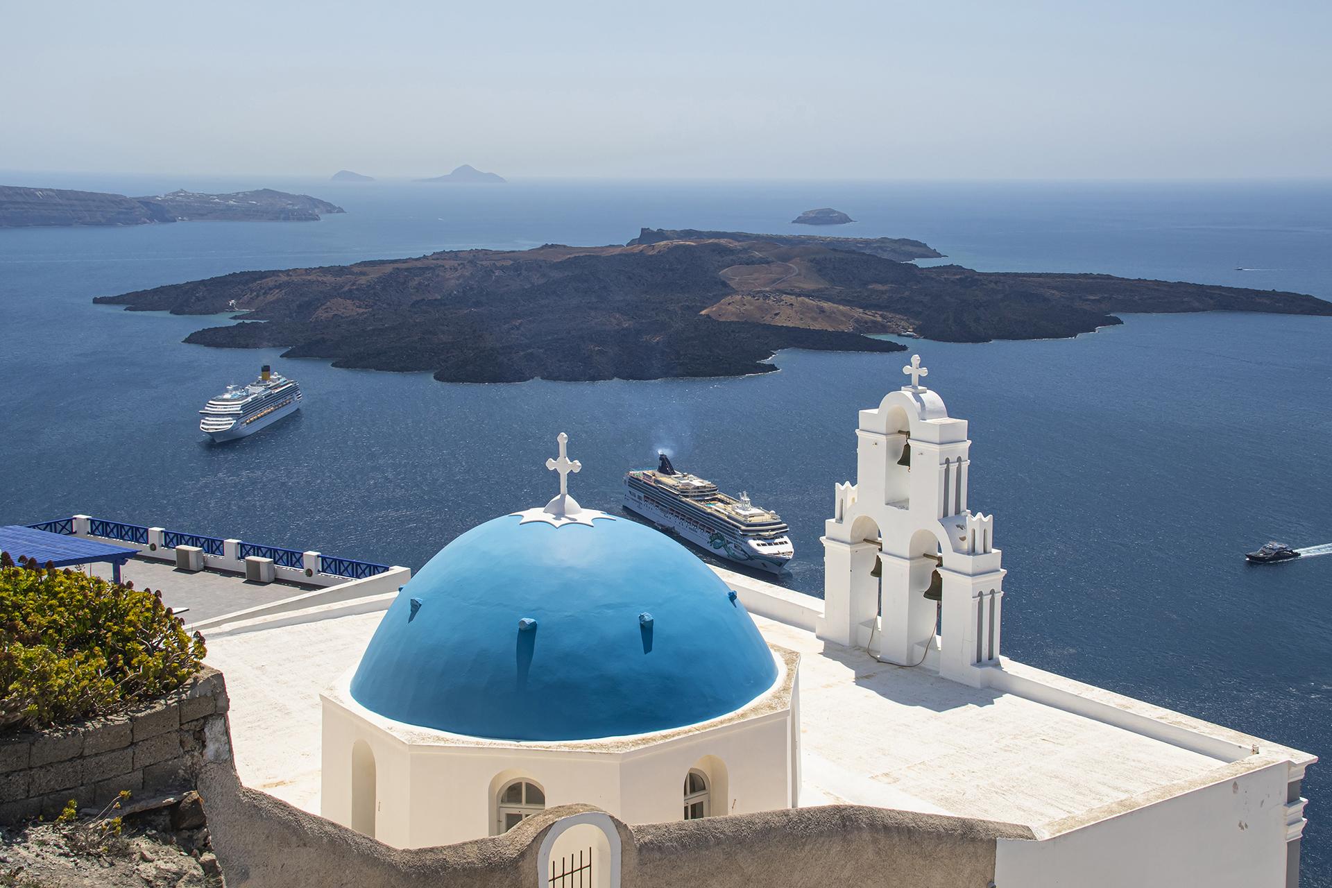 New York Photography Awards Winner - Santorini - In White And Blue