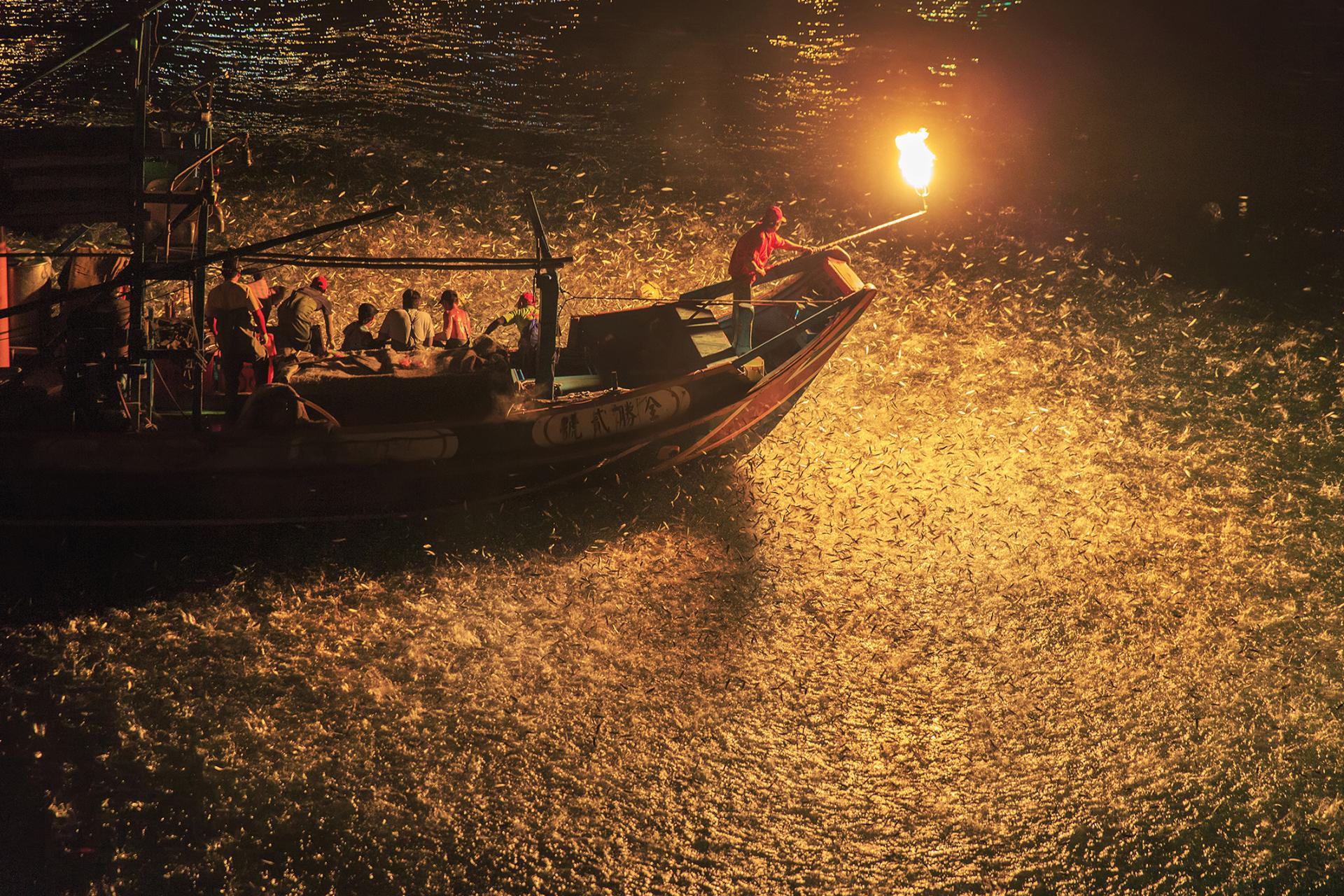 New York Photography Awards Winner - Disappearing fishing boat at night