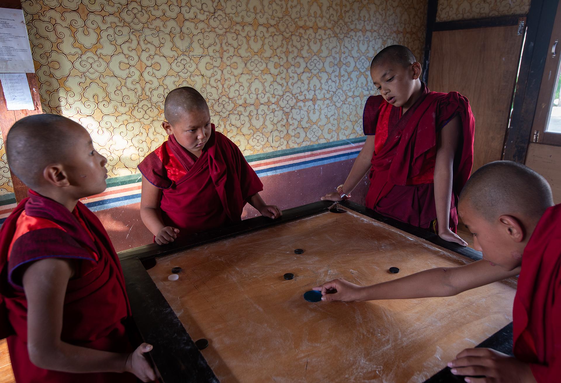 New York Photography Awards Winner - Young monks playing carrom