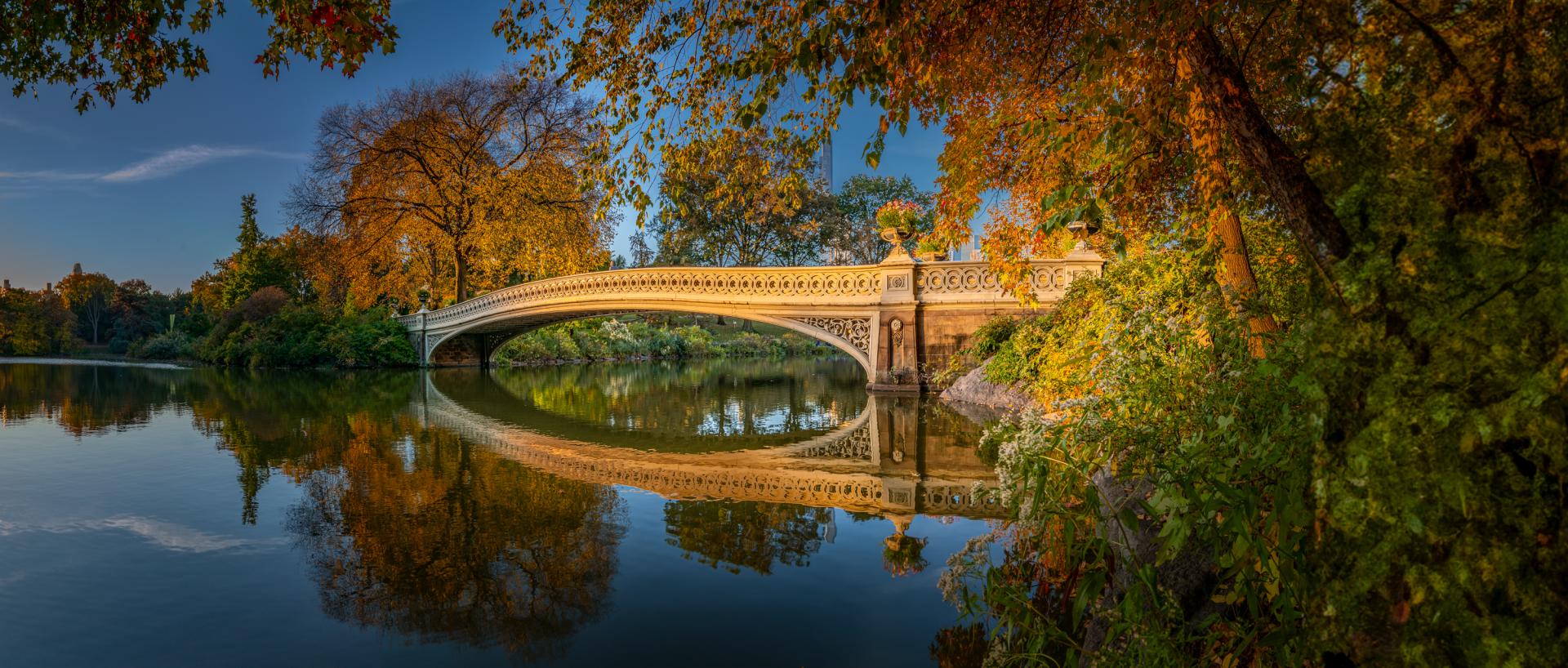 New York Photography Awards Winner - Bow Bridge early morning panorama